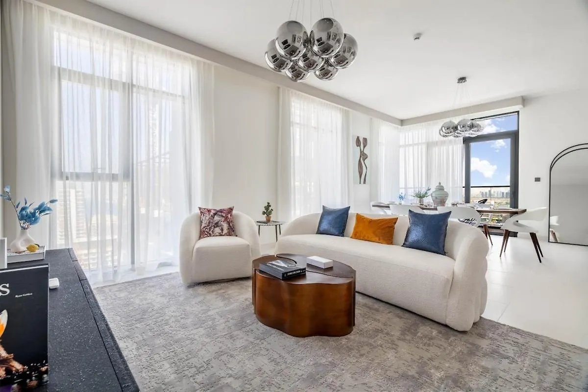Lägenhet Luxury 3Br Penthouse Retreat - Private Beach & Marina Views Dubai Förenade Arabemiraten
